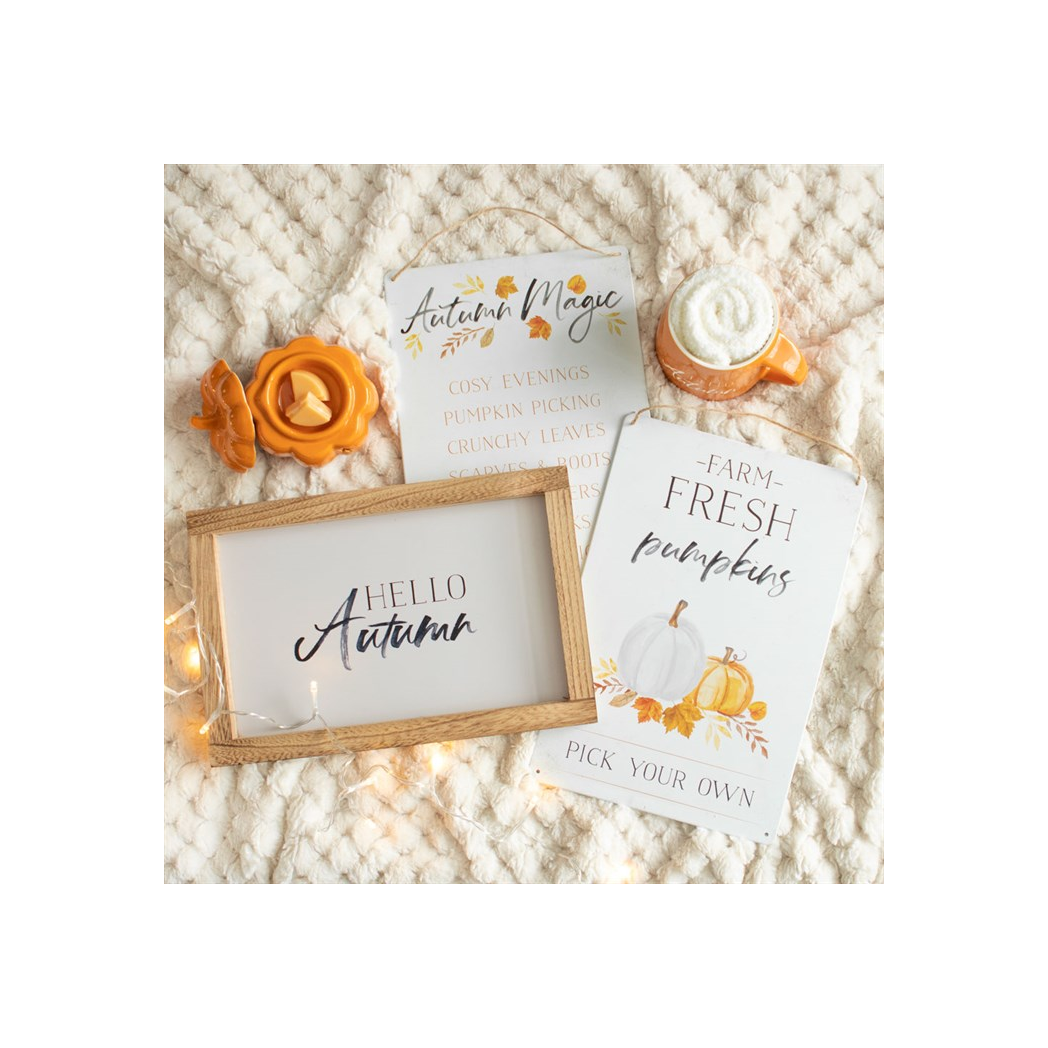 Hello Autumn Wooden Frame Sign