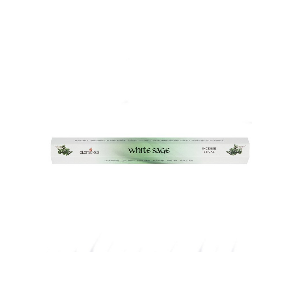 Set of 6 Packets of Elements White Sage Incense Sticks