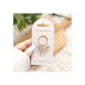 Light Luna Moth Keyring