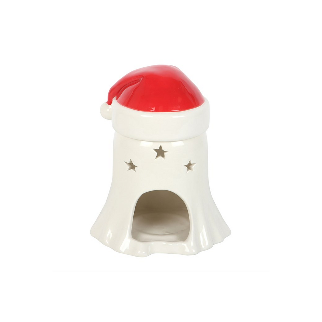 Ghost with Santa Hat Oil Burner and Wax Warmer