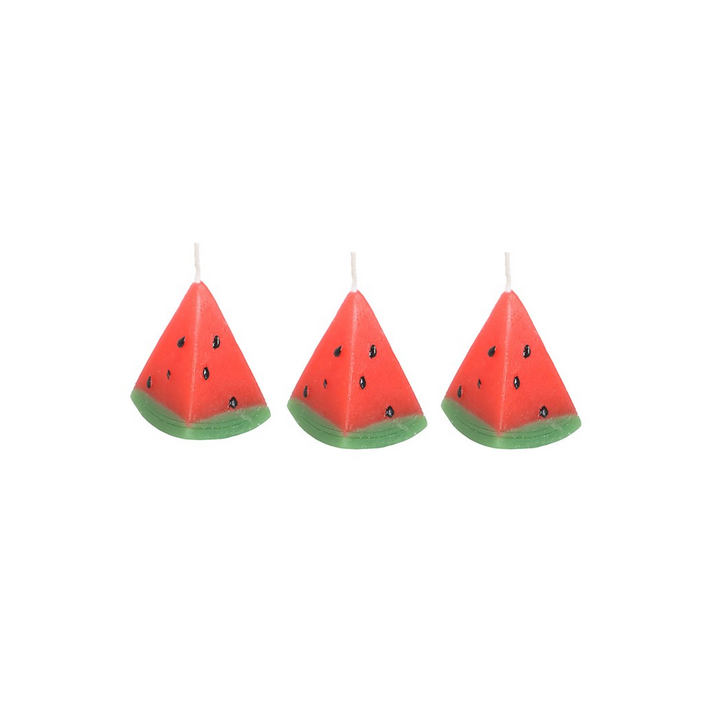 Set of 3 Watermelon Shaped Candles