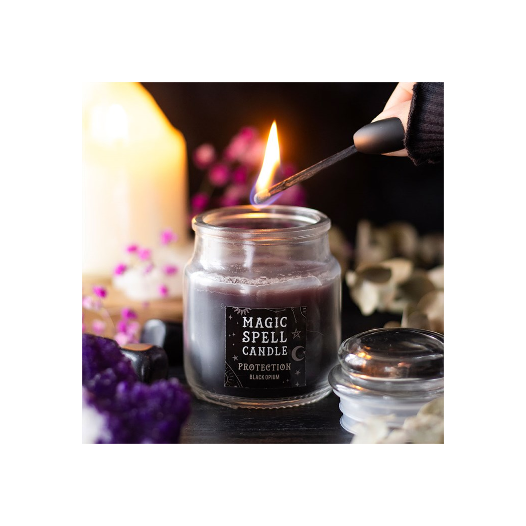 Opium 'Protection' Spell Candle Jar