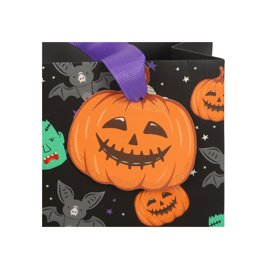 23cm Medium Monster Mash Print Gift Bag