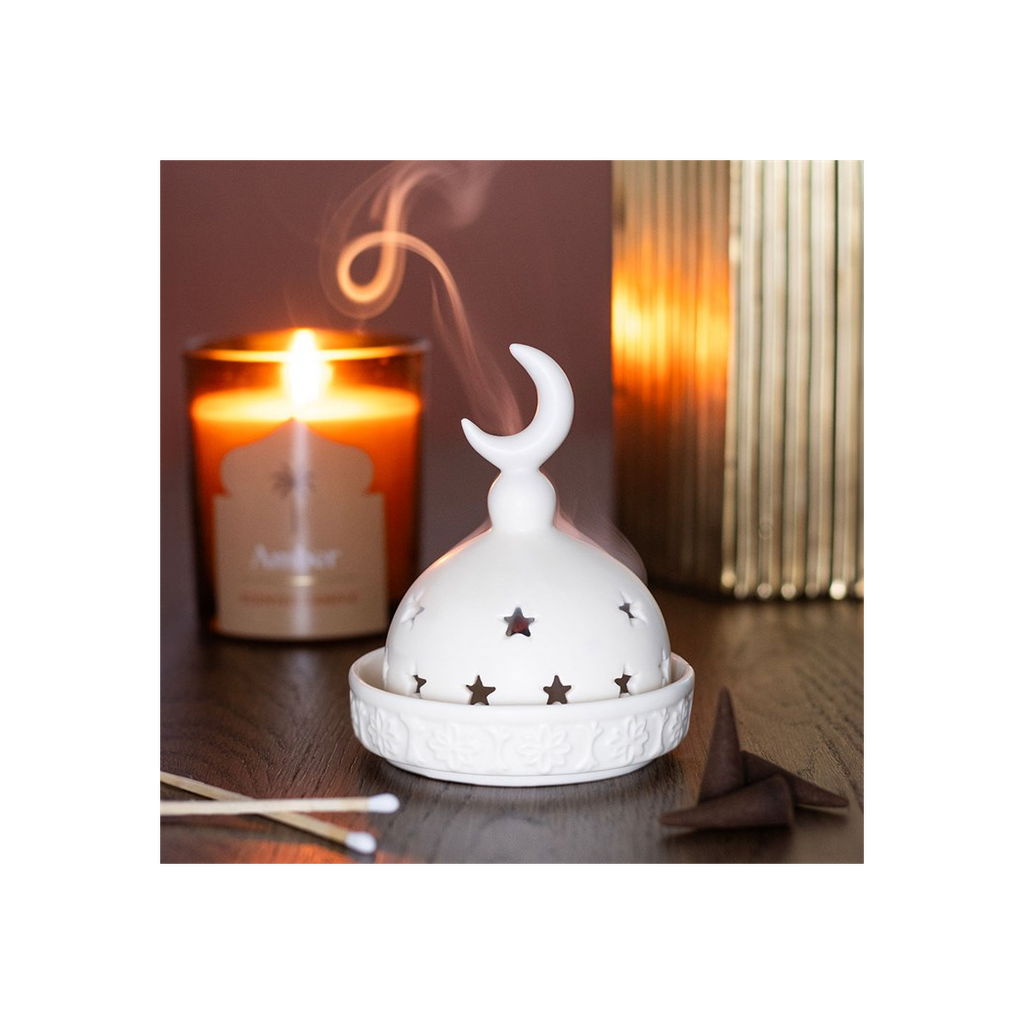 Mosque Incense Cone and Tealight Holder