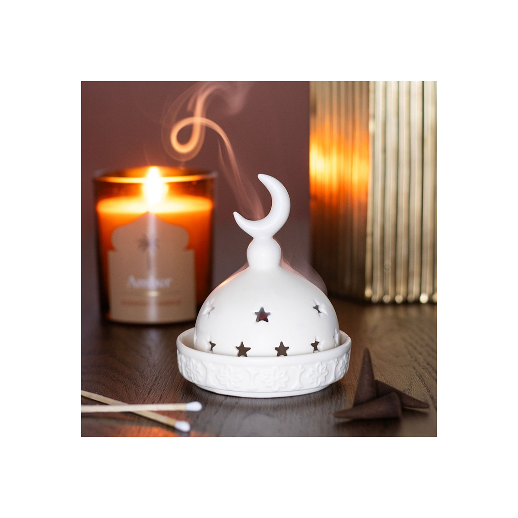 Mosque Incense Cone and Tealight Holder