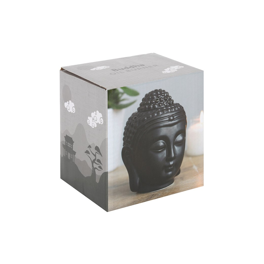 Black Buddha Head Oil Burner
