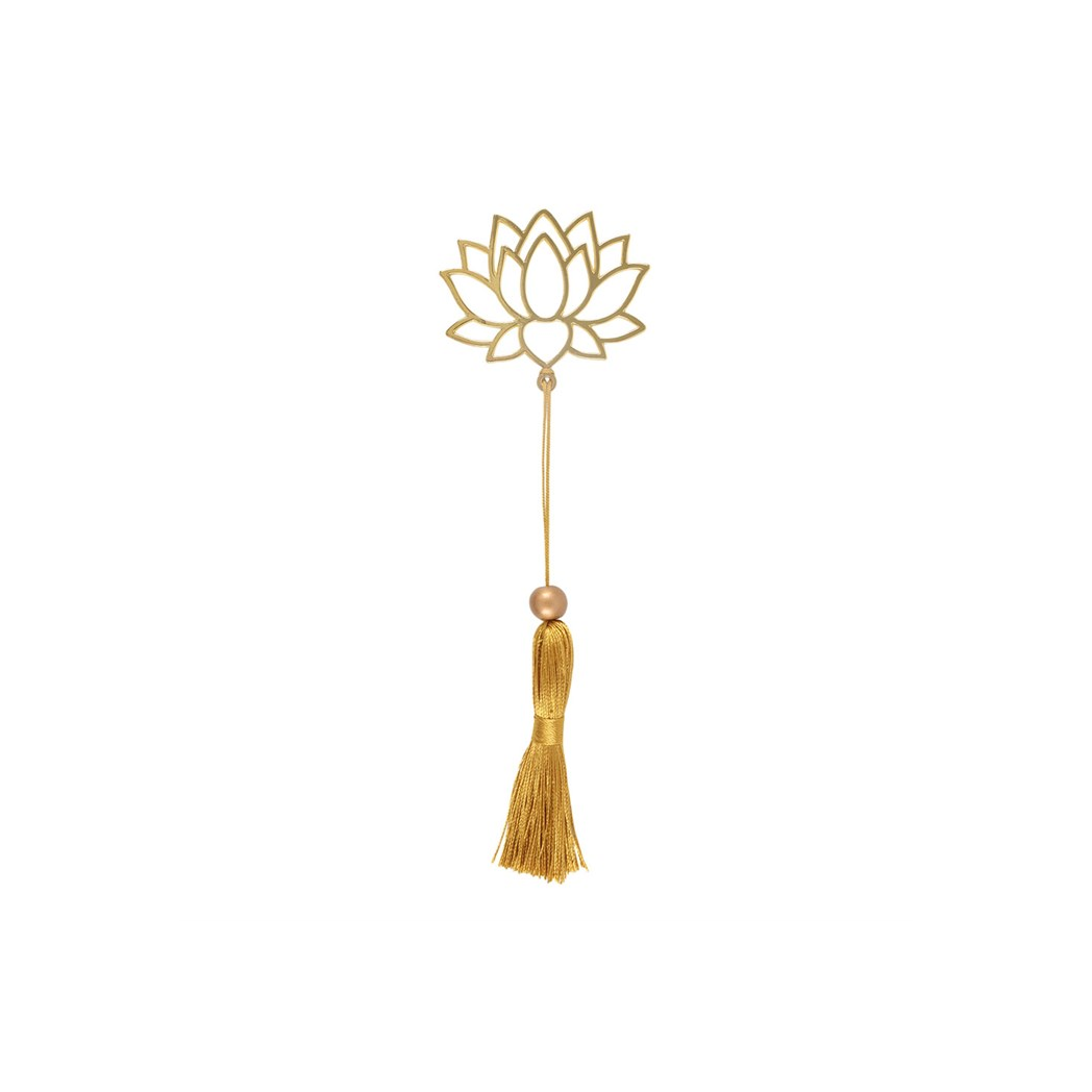 Lotus Flower Metal Bookmark