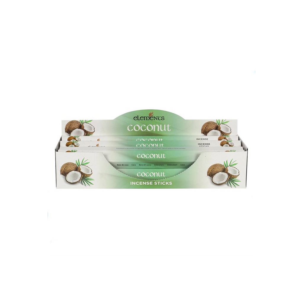 Set of 6 Packets of Elements Coconut Incense Sticks