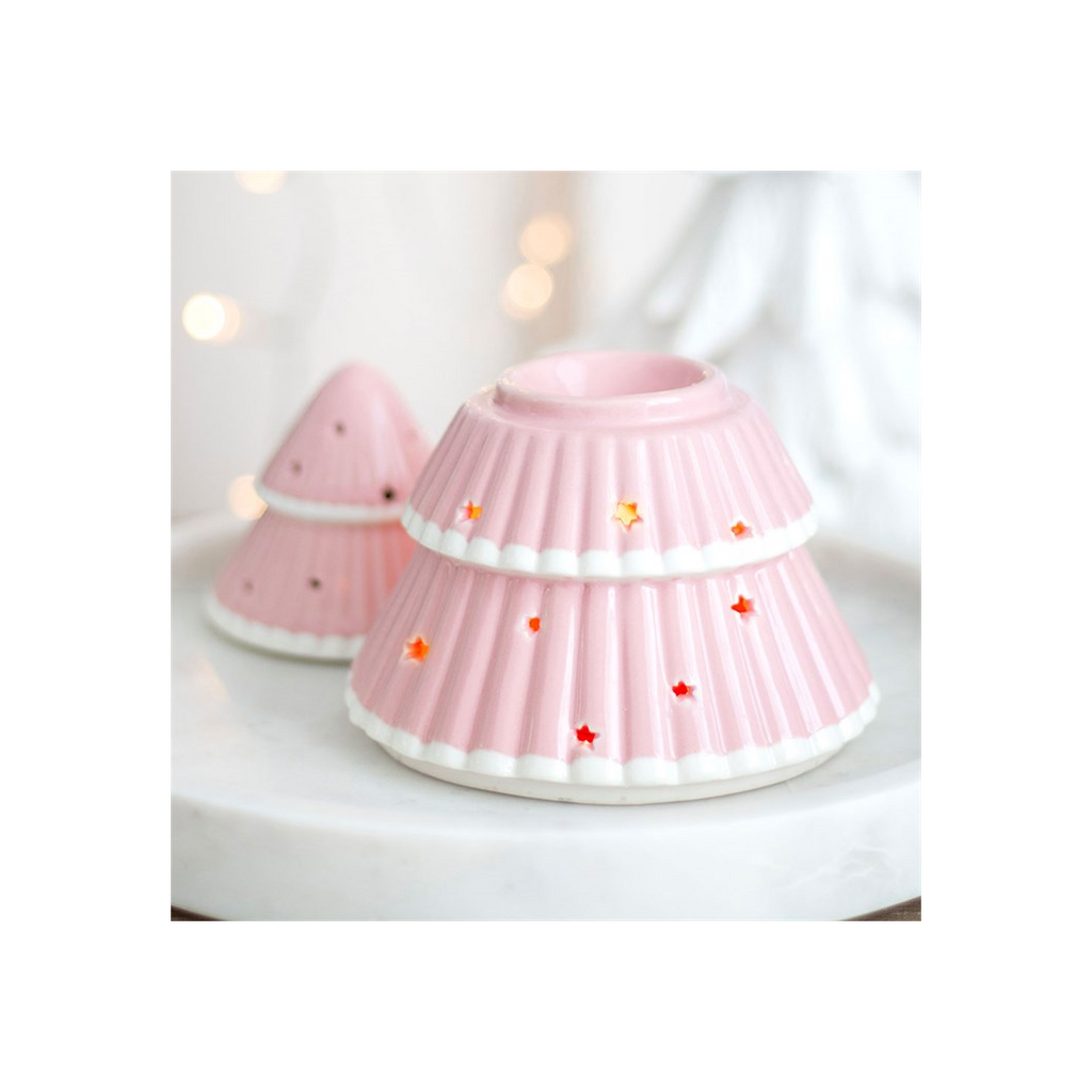 Pink Christmas Tree Oil Burner