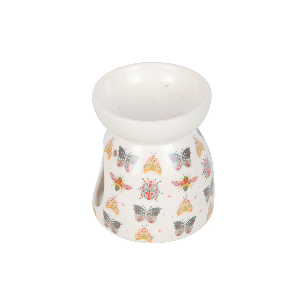 Floral Bug Print Oil Burner and Wax Warmer