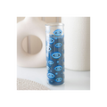 All Seeing Eye Print White Rose Tube Candle