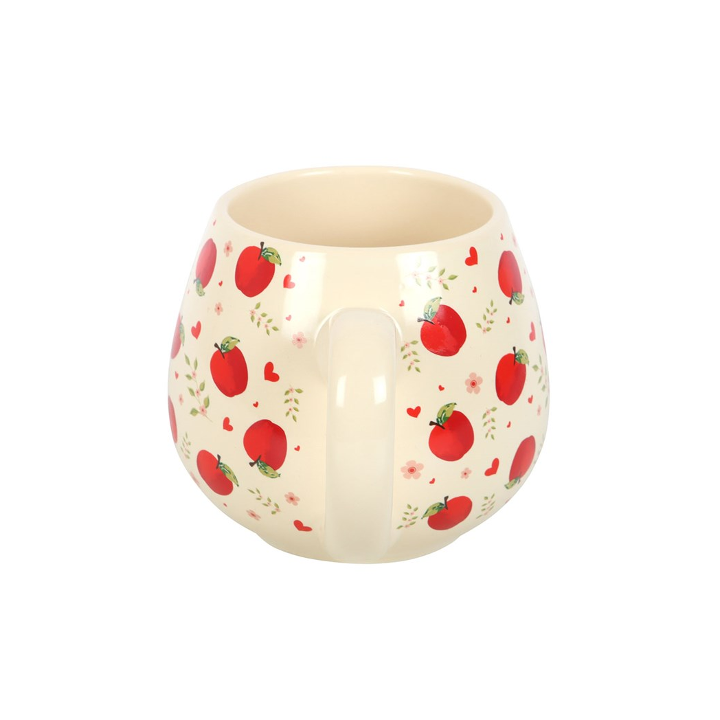 Apple Print Rounded Mug