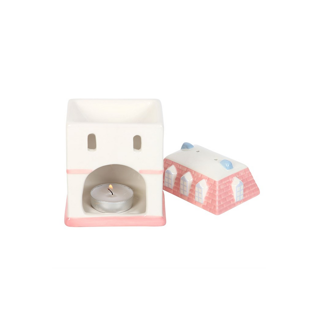 Pastel House Oil Burner and Wax Warmer