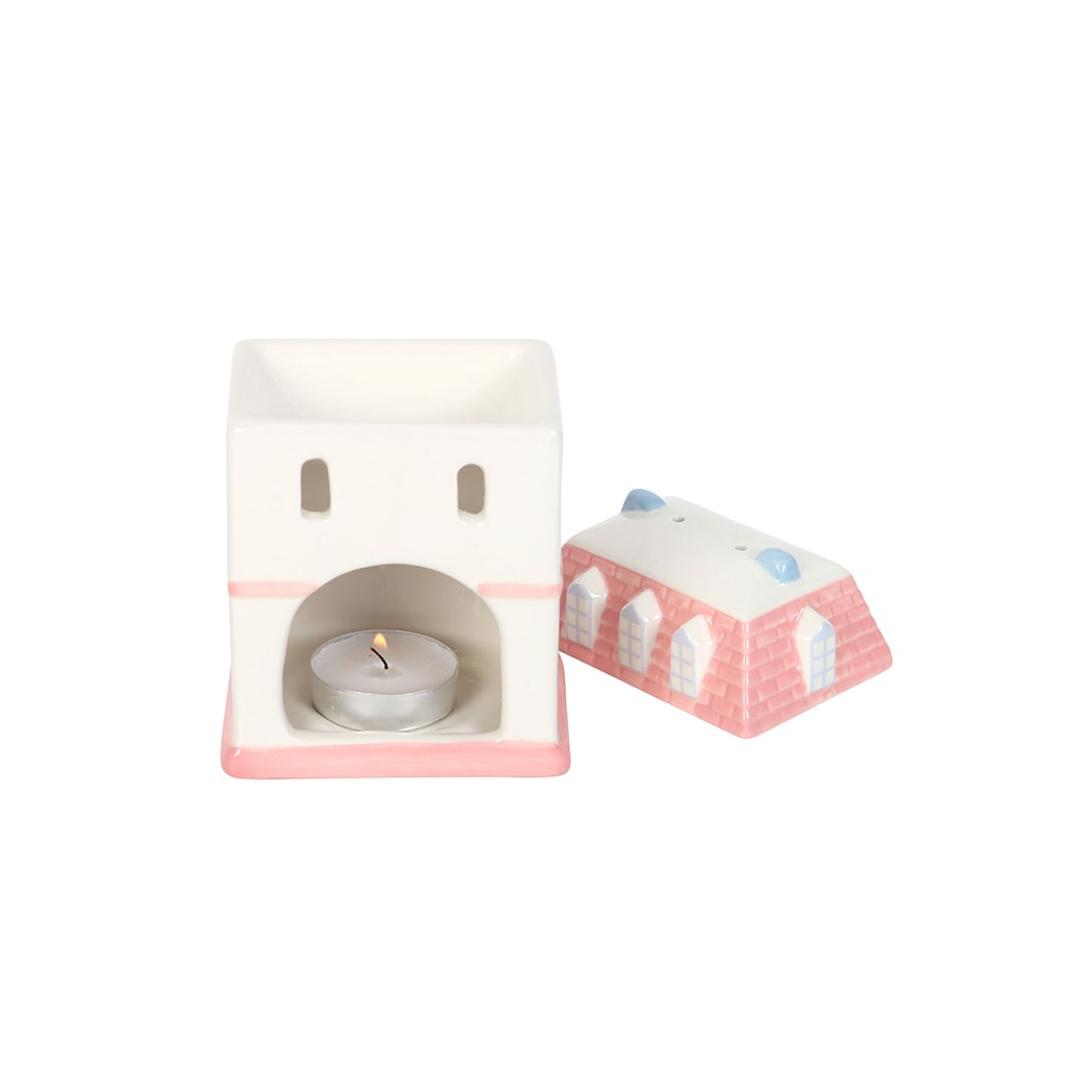 Pastel House Oil Burner and Wax Warmer