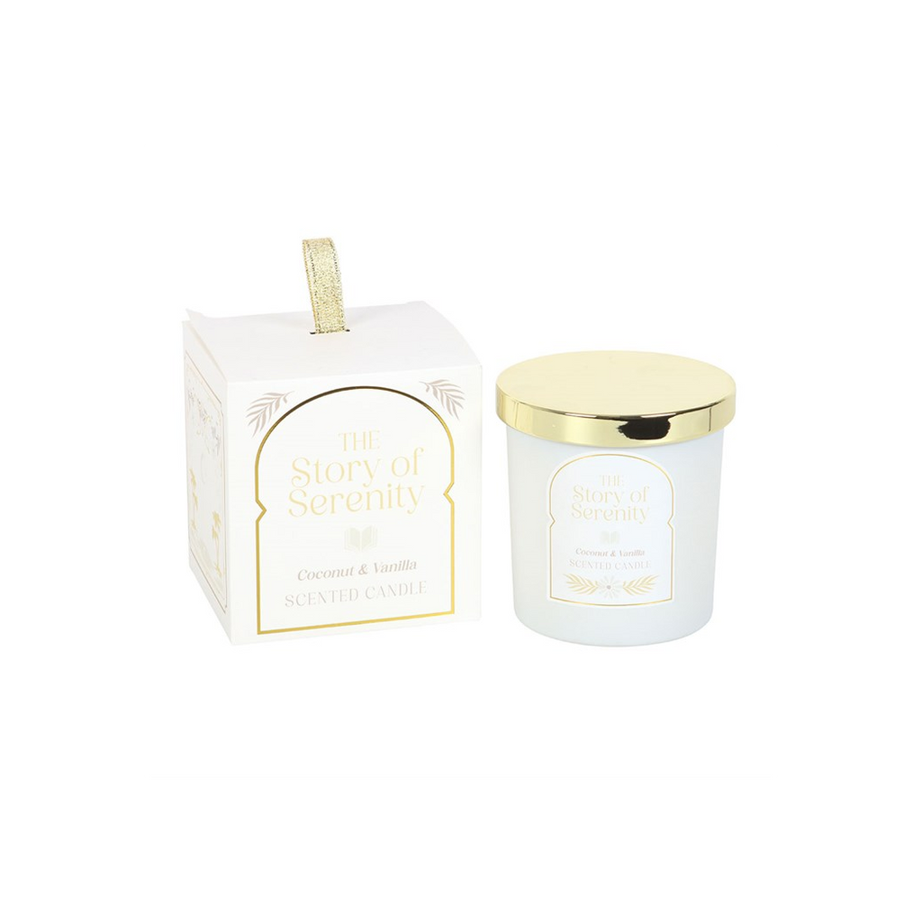 The Story of Serenity Coconut & Vanilla Candle