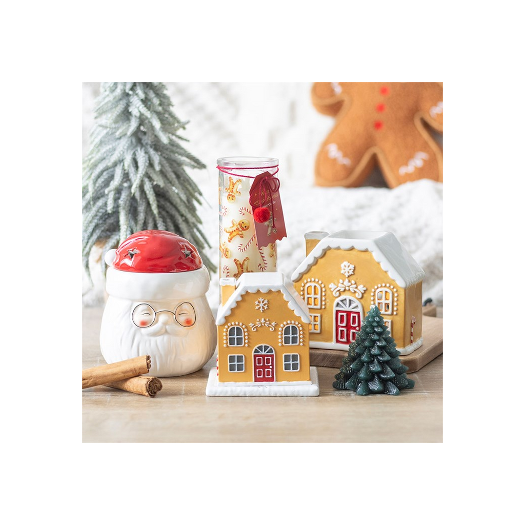 Candy Cane Warm Gingerbread Tube Candle