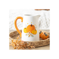 Autumn Pumpkin Ceramic Flower Jug