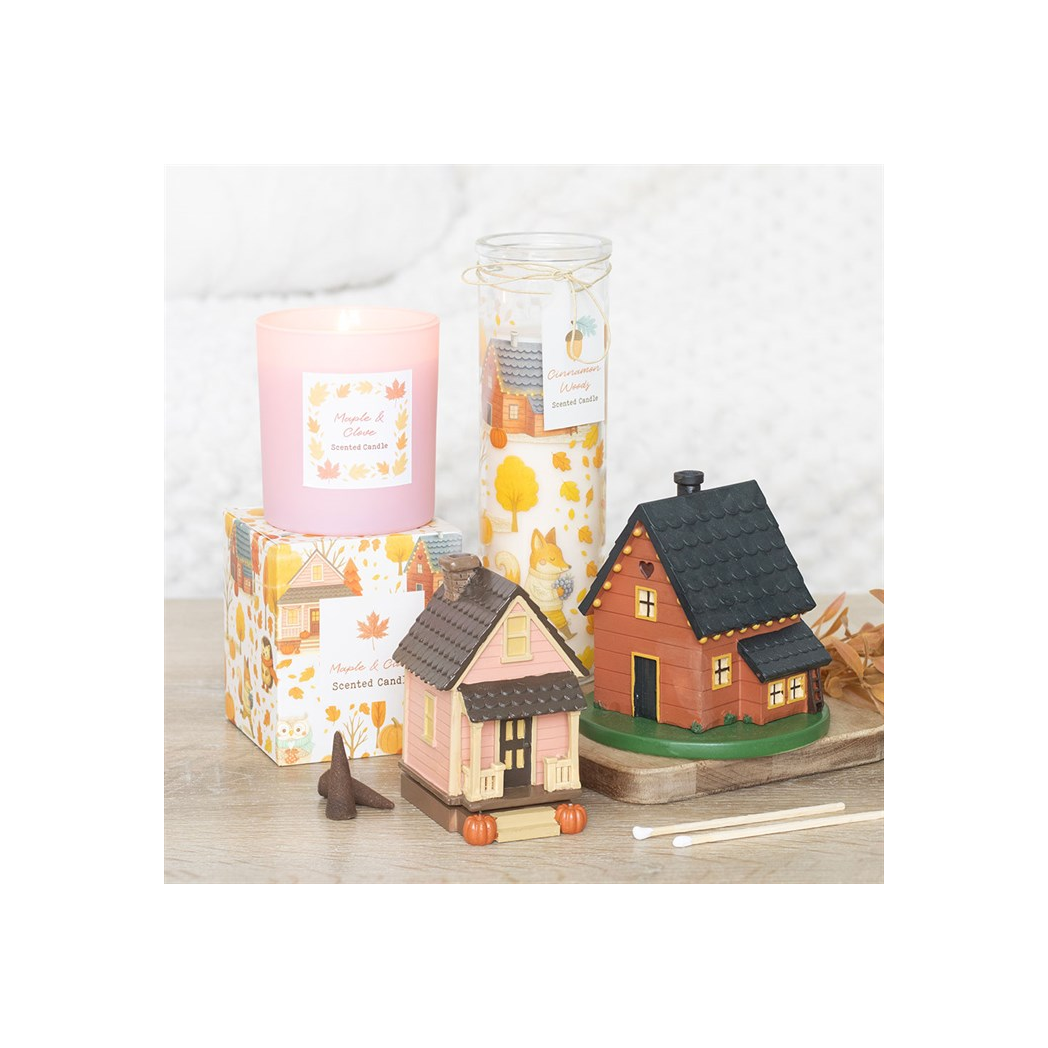 Brown House Incense Cone Burner