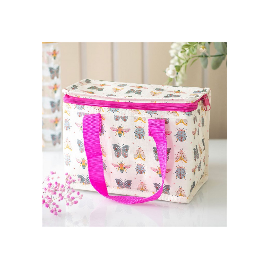 Floral Bug Print Lunch Bag