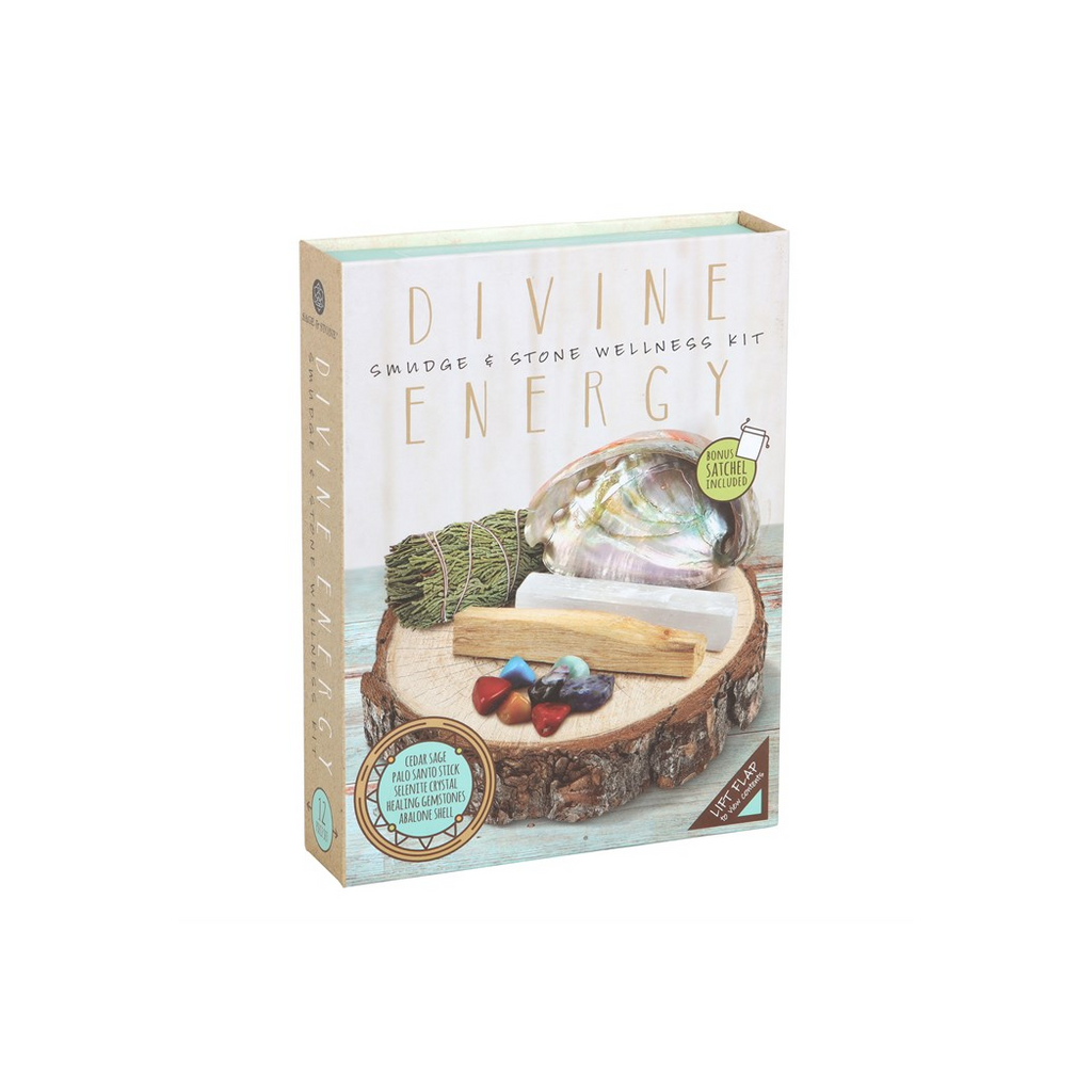 Divine Energy Smudge and Stone Wellness Kit