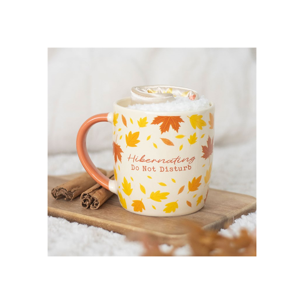 Autumn Hibernation Kit with Mug, Socks and Eye Mask
