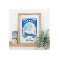 The Moon Celestial Framed Wall Print