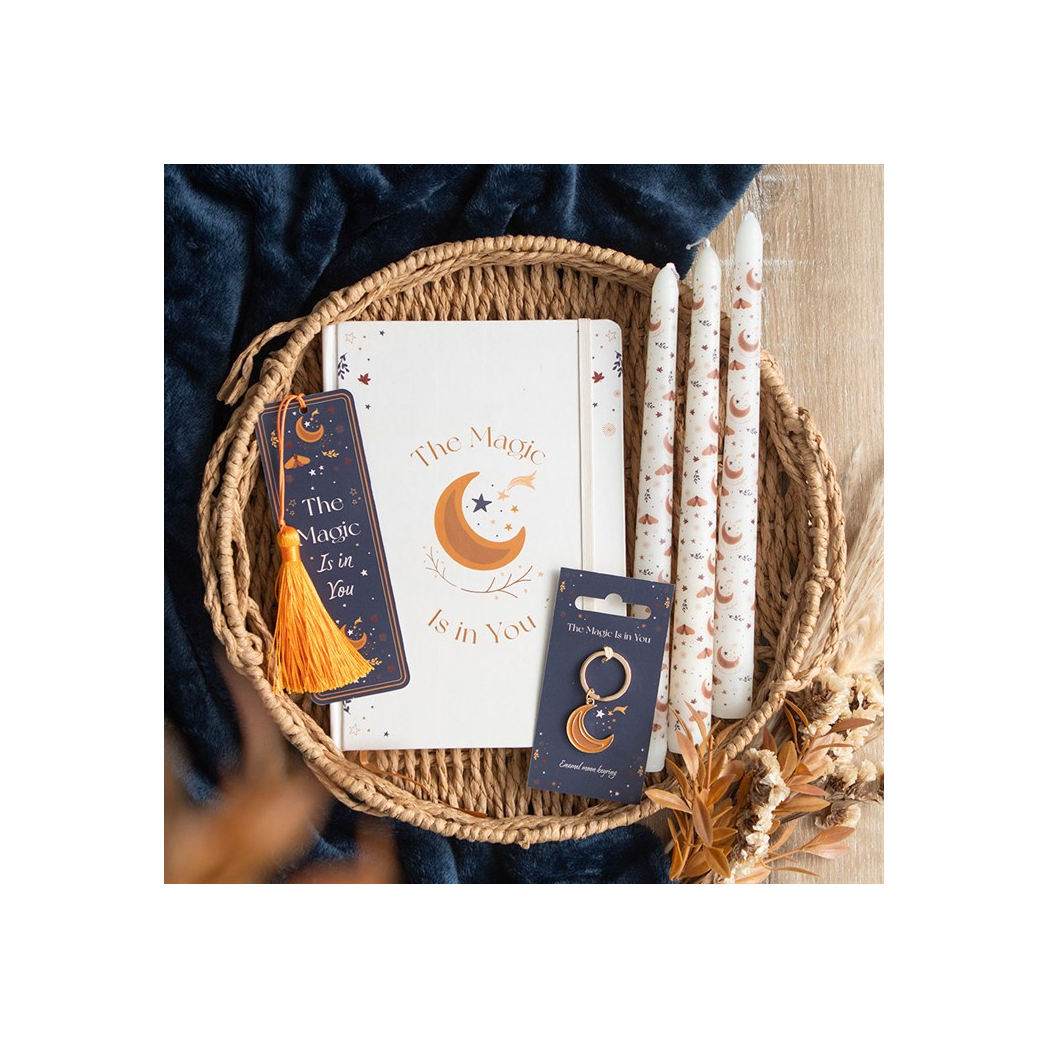 Autumn Magic Moon Keyring