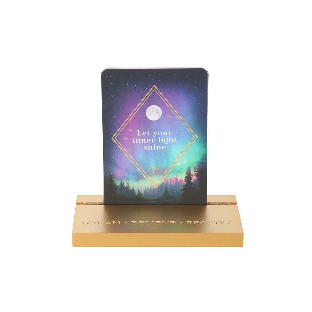 Ethereal Affirmation Cards with Wooden Stand
