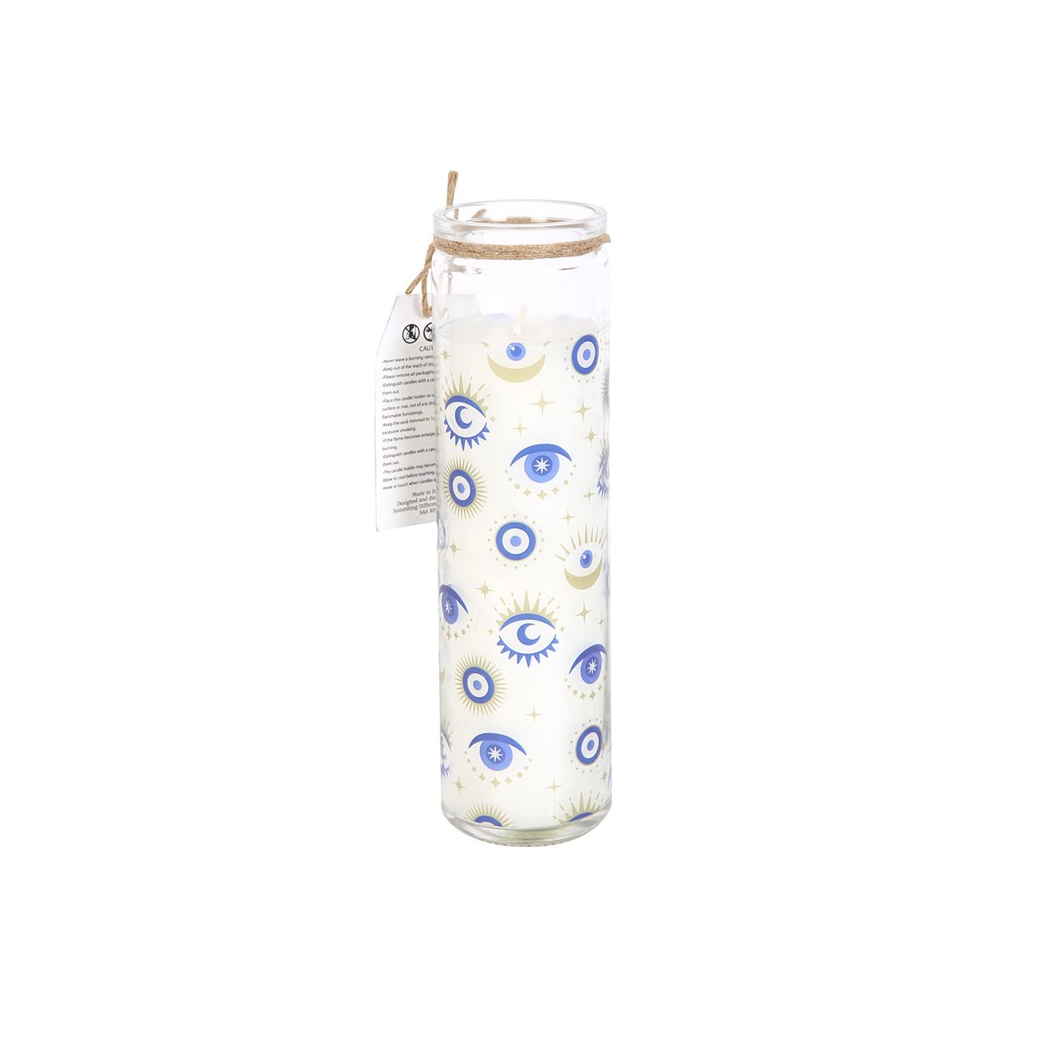 All Seeing Eye White Sage Tube Candle