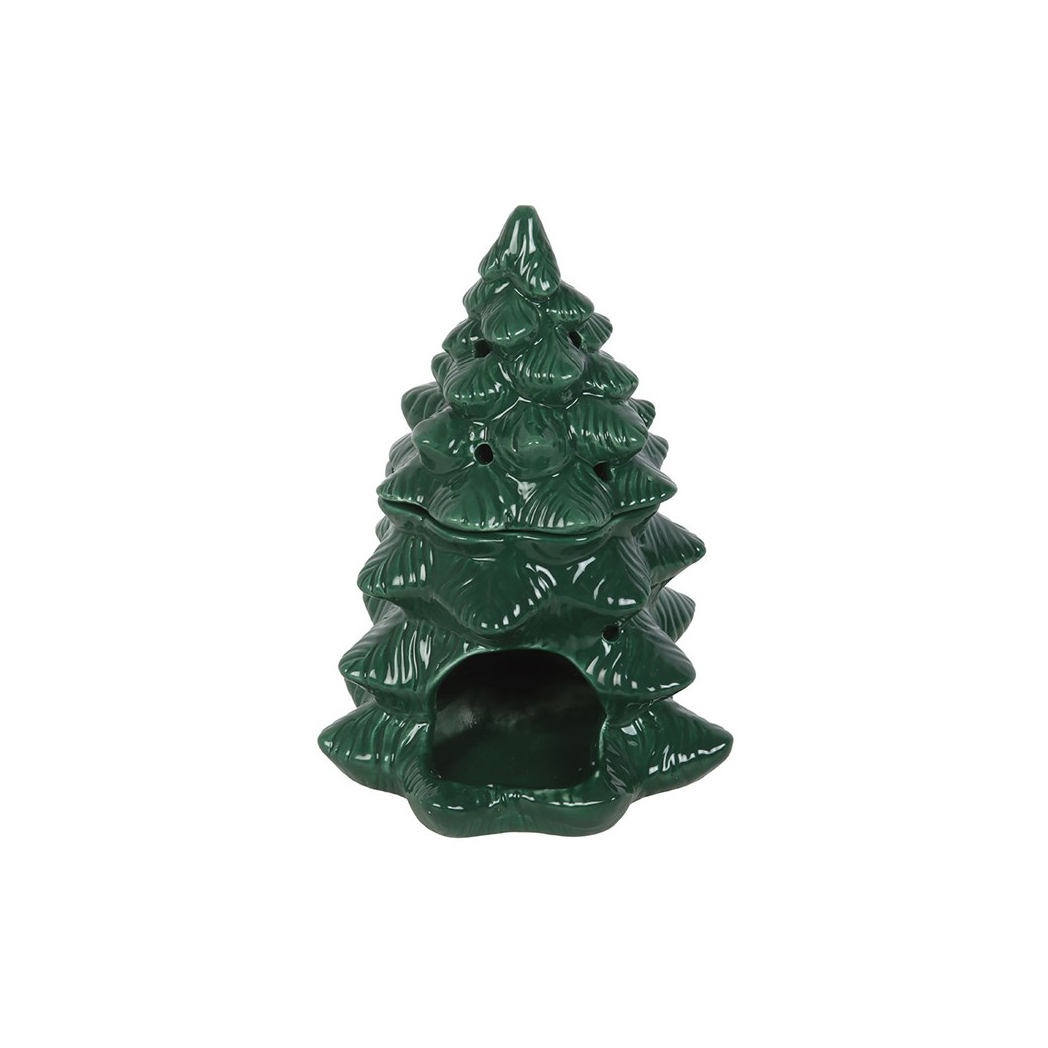 Green Fir Tree Oil Burner and Wax Warmer