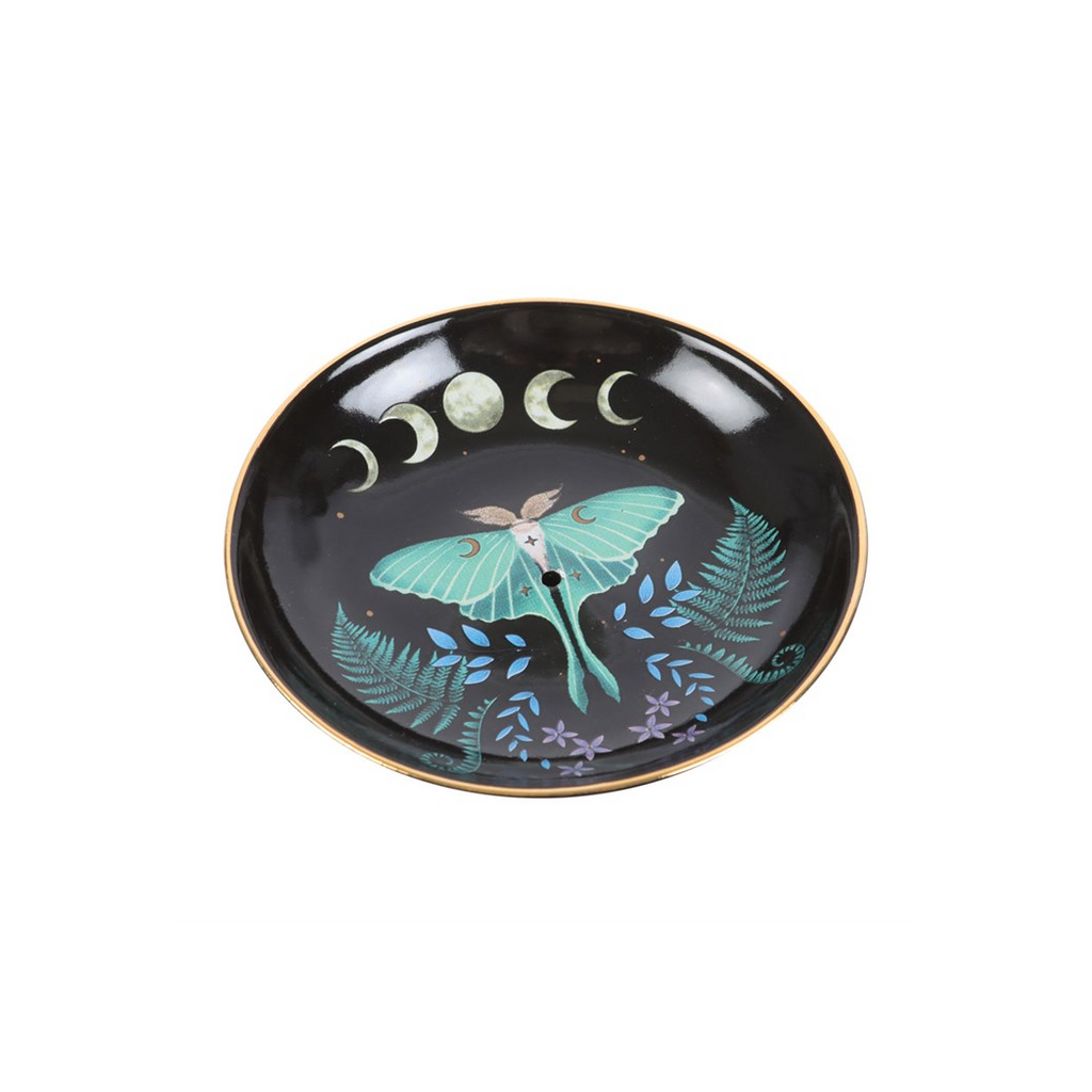 Luna Moth Ceramic Incense Plate