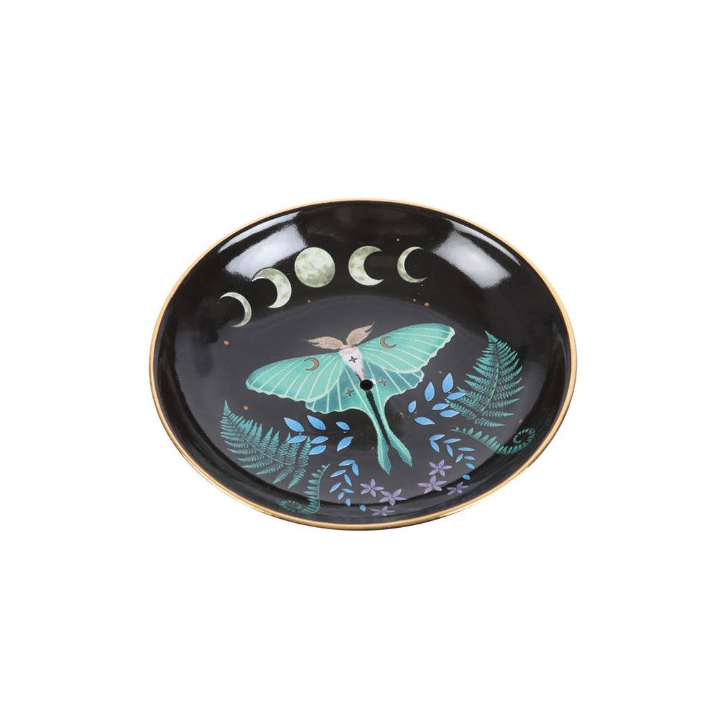 Luna Moth Ceramic Incense Plate