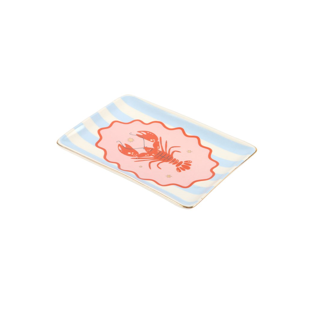 Striped Lobster Trinket Dish