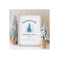 Farm Fresh Christmas Trees Framed Wall Art Print
