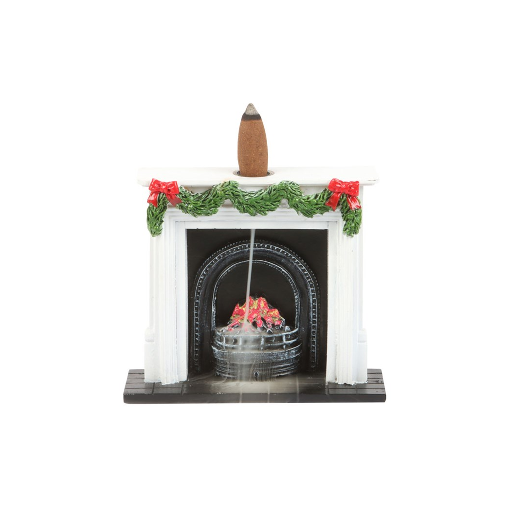Christmas Fireplace Backflow Incense Burner