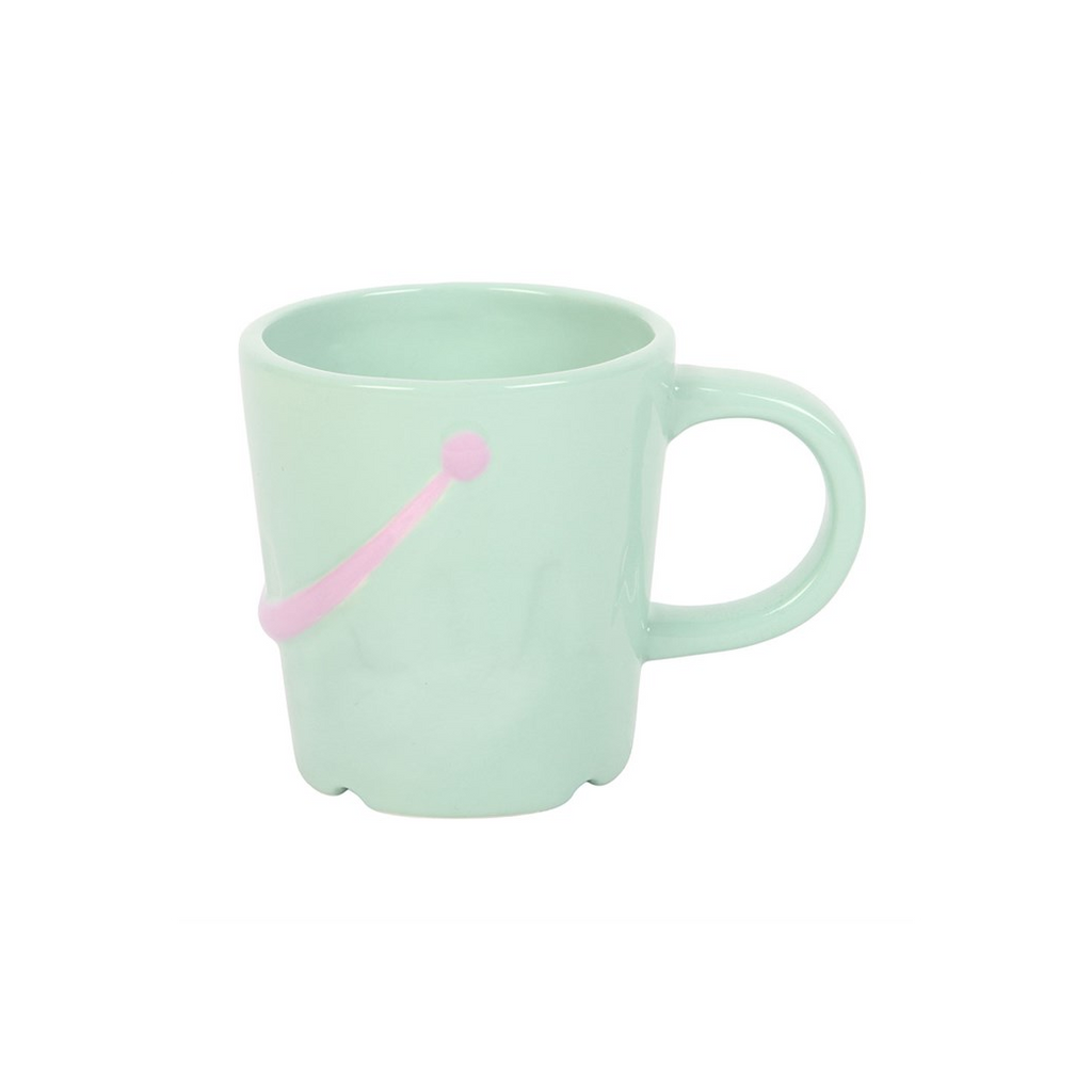Pastel Bucket Mug with Spade Spoon
