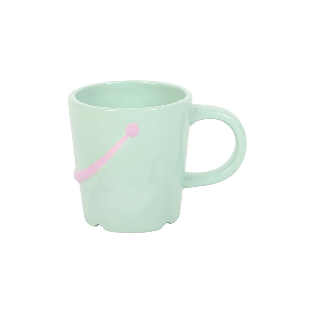 Pastel Bucket Mug with Spade Spoon