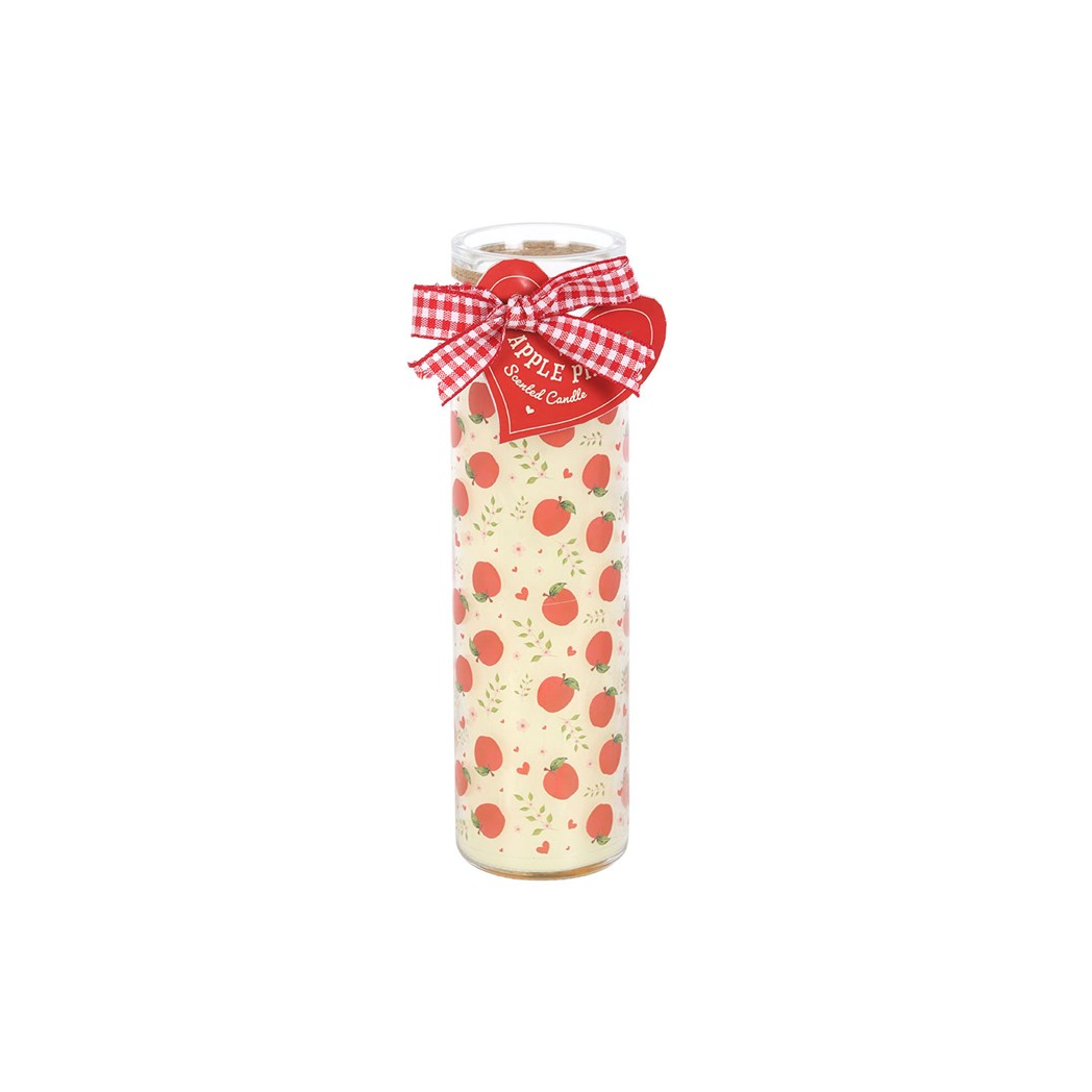 Apple Print Apple Pie Tube Candle