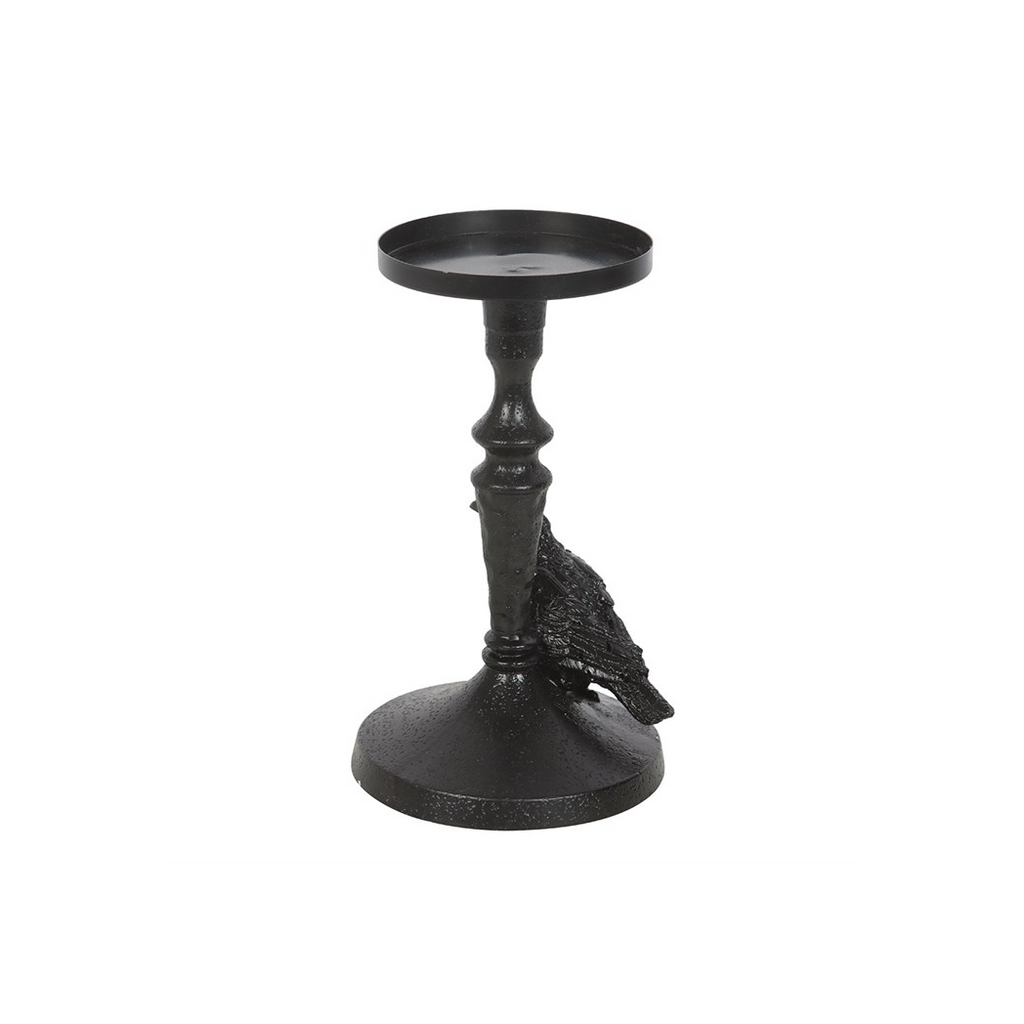 Mystic Raven Pillar Candle Holder