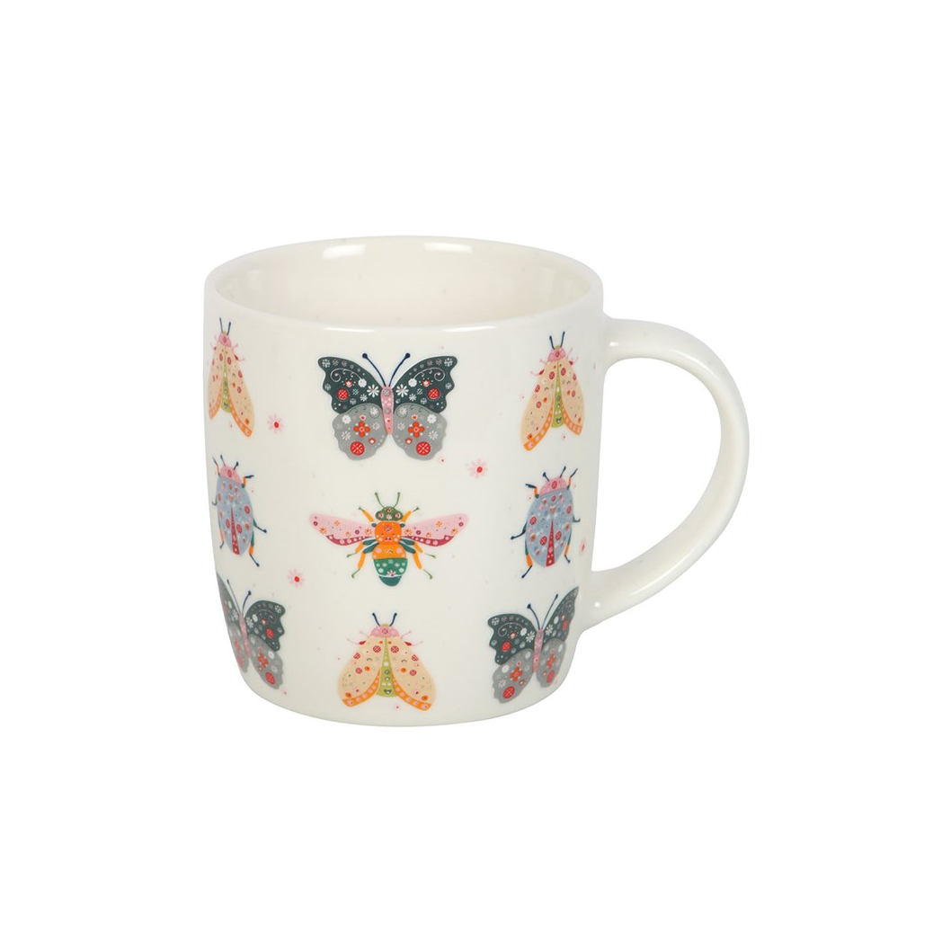 Floral Bug Print Mug