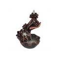 Bronze Effect Hand with Flower Backflow Incense Burner