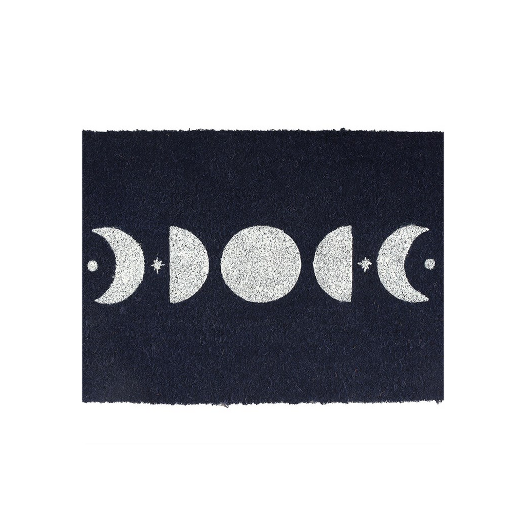 Dark Blue Moon Phase Doormat