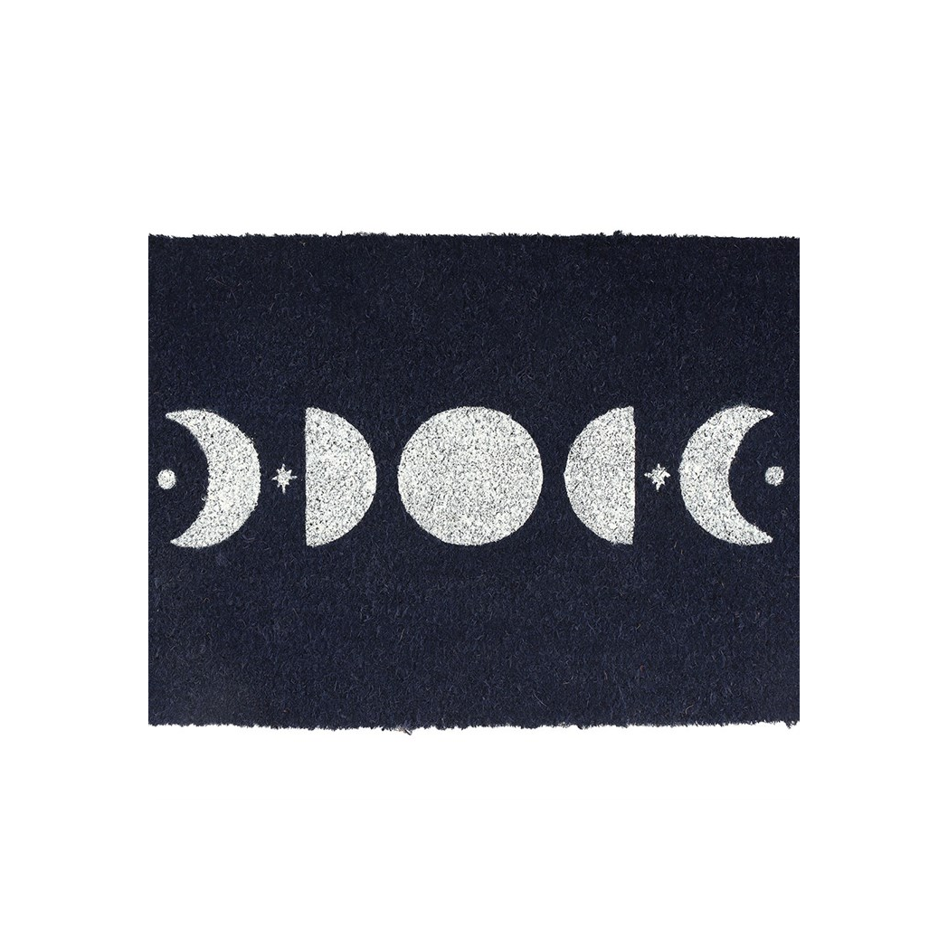 Dark Blue Moon Phase Doormat