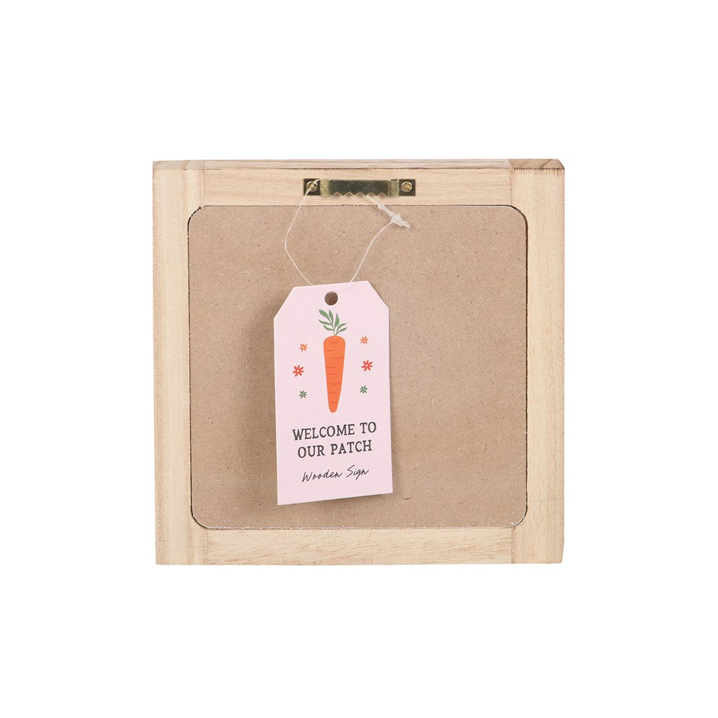 Welcome to Our Patch Wooden Frame Sign
