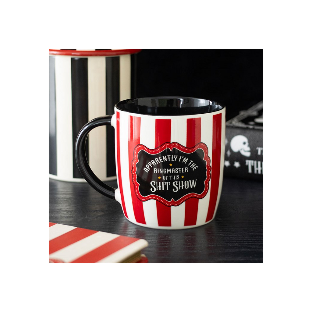 Red Striped Ringmaster Mug