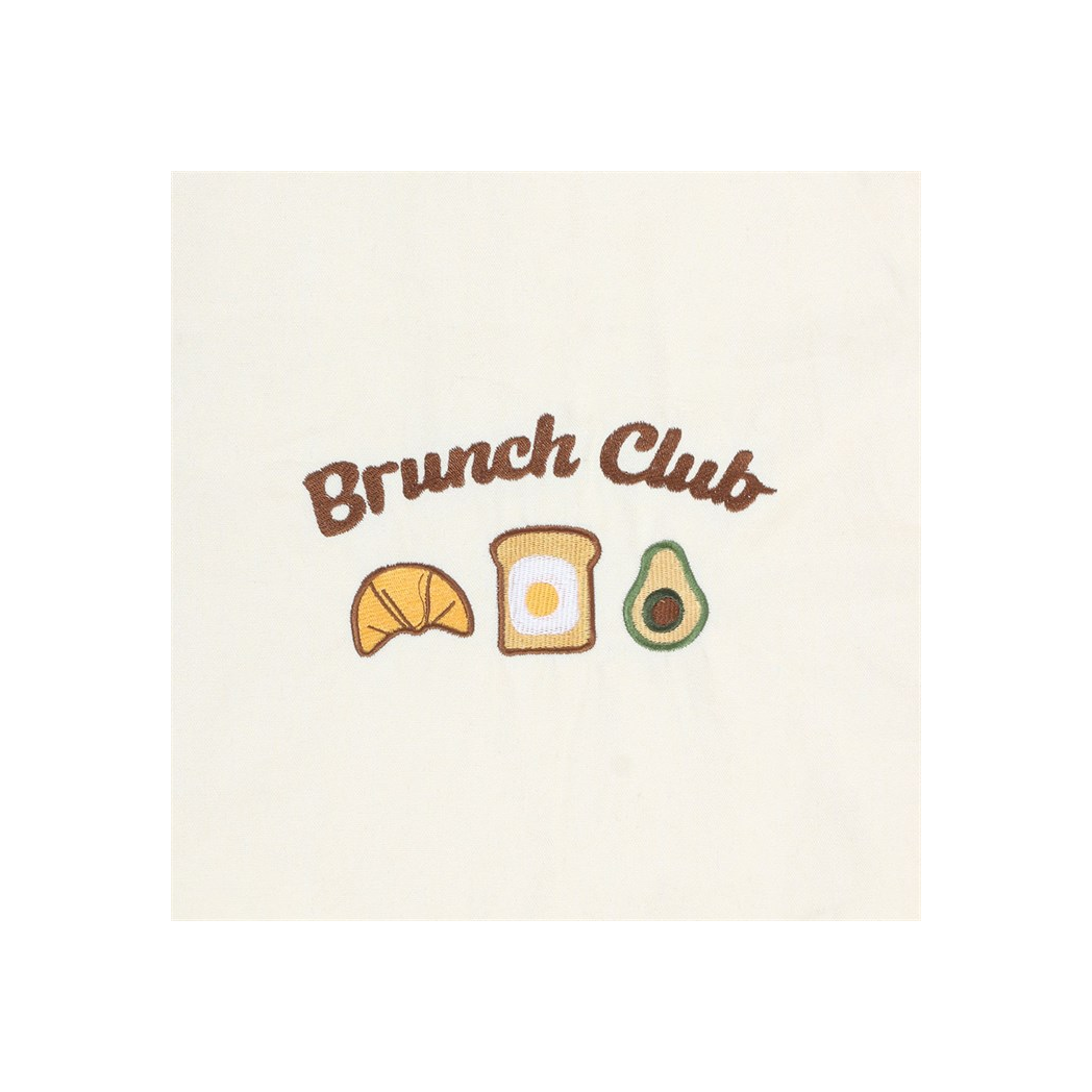 Brunch Club Embroidered Tote Bag