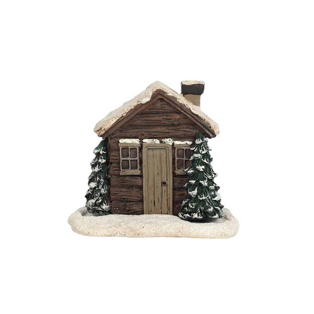 Log Cabin Incense Cone Burner