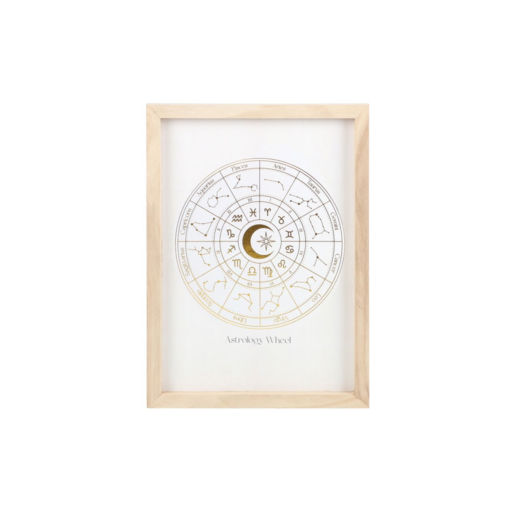 Off White Astrology Wheel Framed Wall Art Print