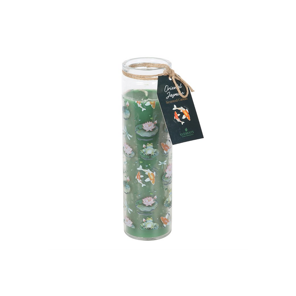 Pond Print Oriental Jasmine Tube Candle