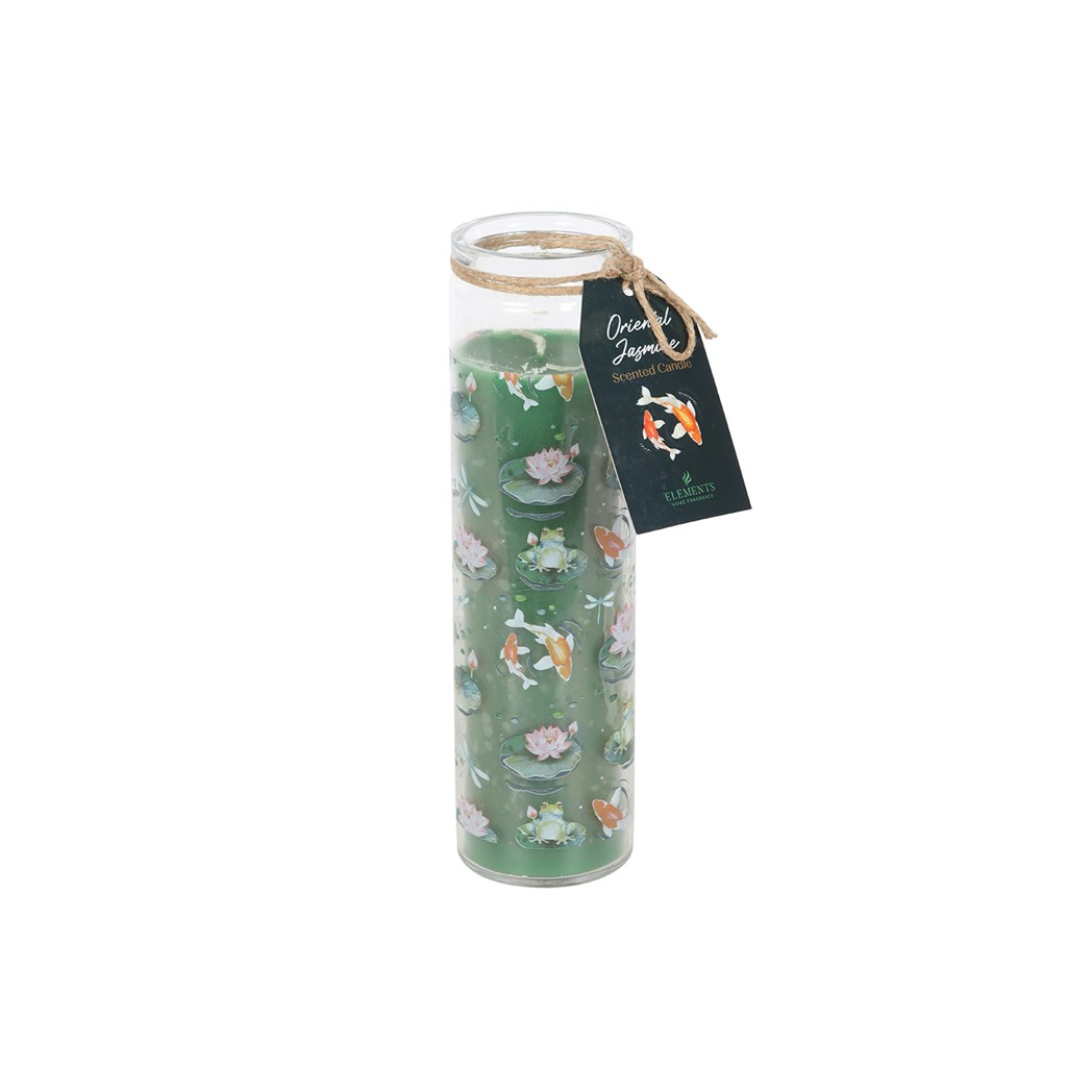 Pond Print Oriental Jasmine Tube Candle